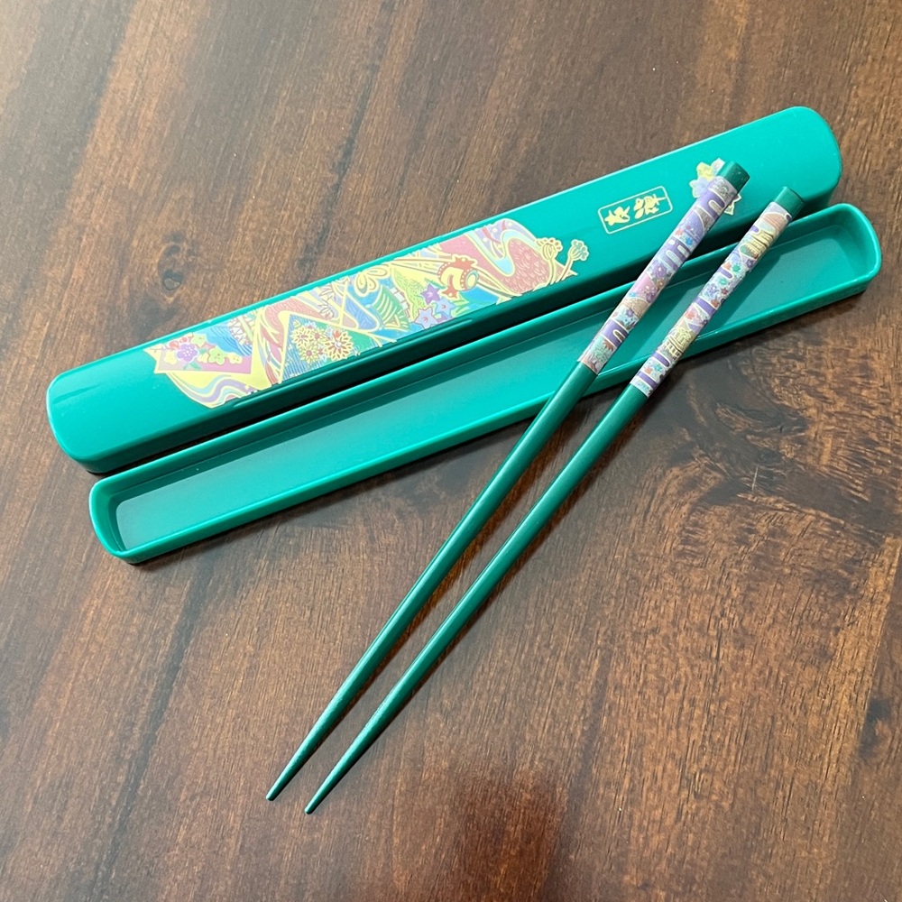 Chopsticks with Decorative Case from Japan